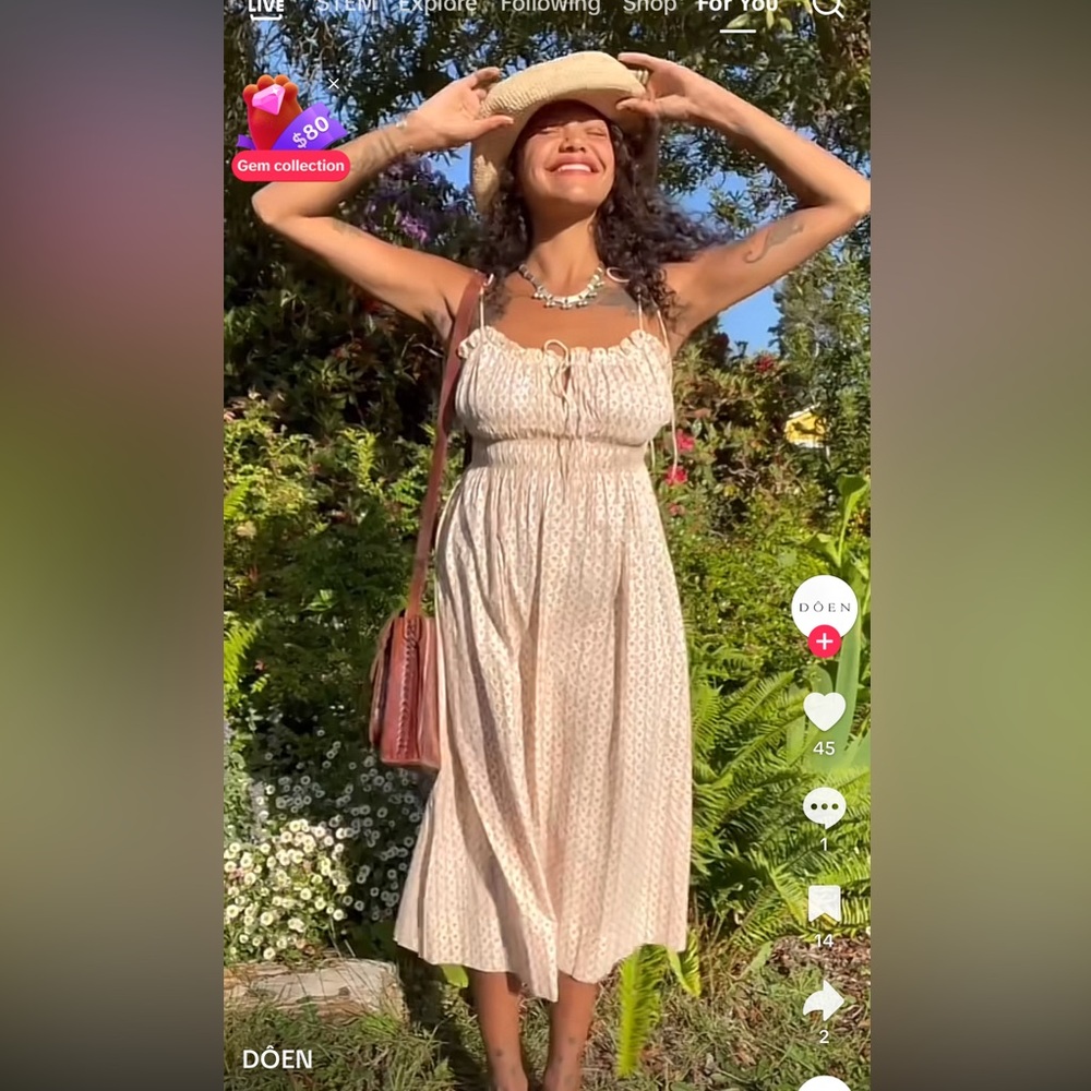 Doen Rhoda dress in marigold meadow